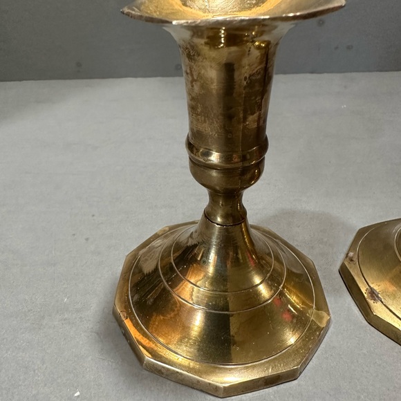 Brass Candleholders- India - Picture 3 of 8